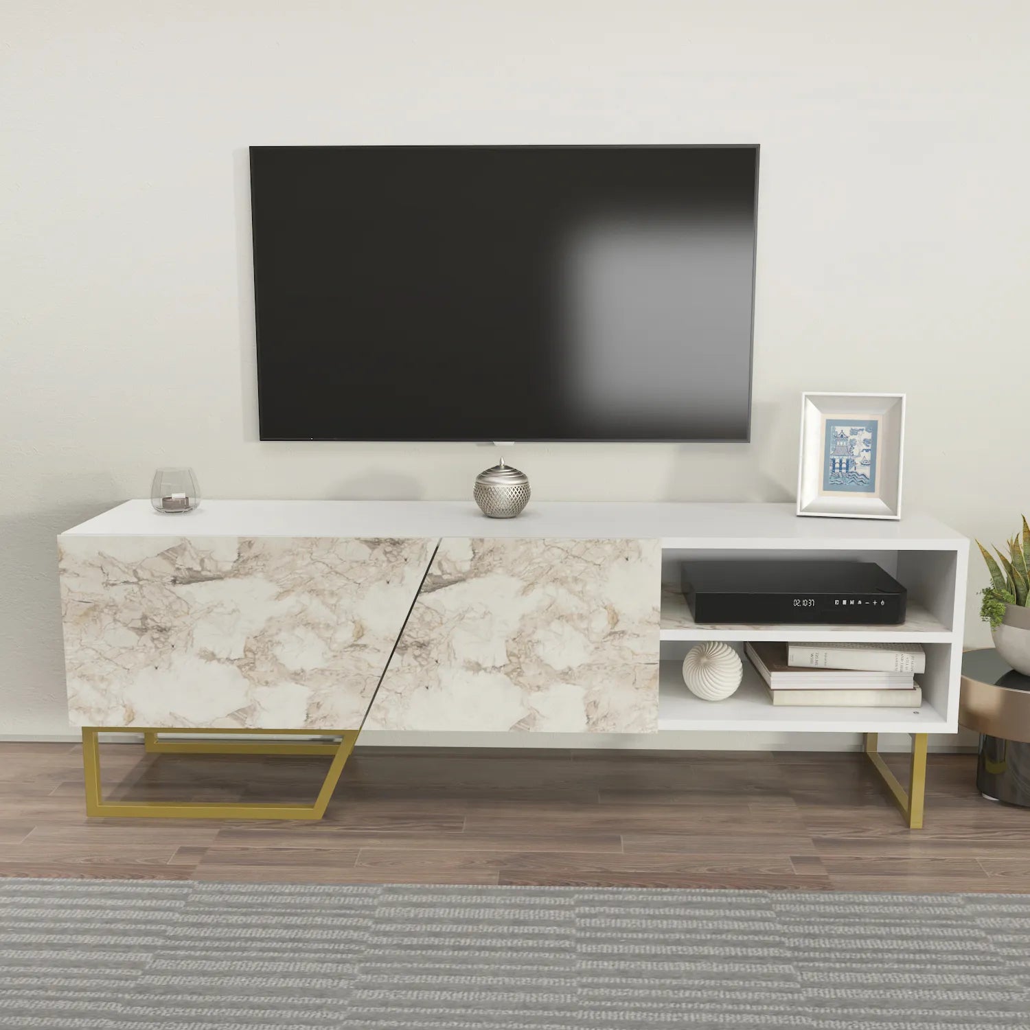 Denasse 60" Wide Modern TV Stand and Media Console