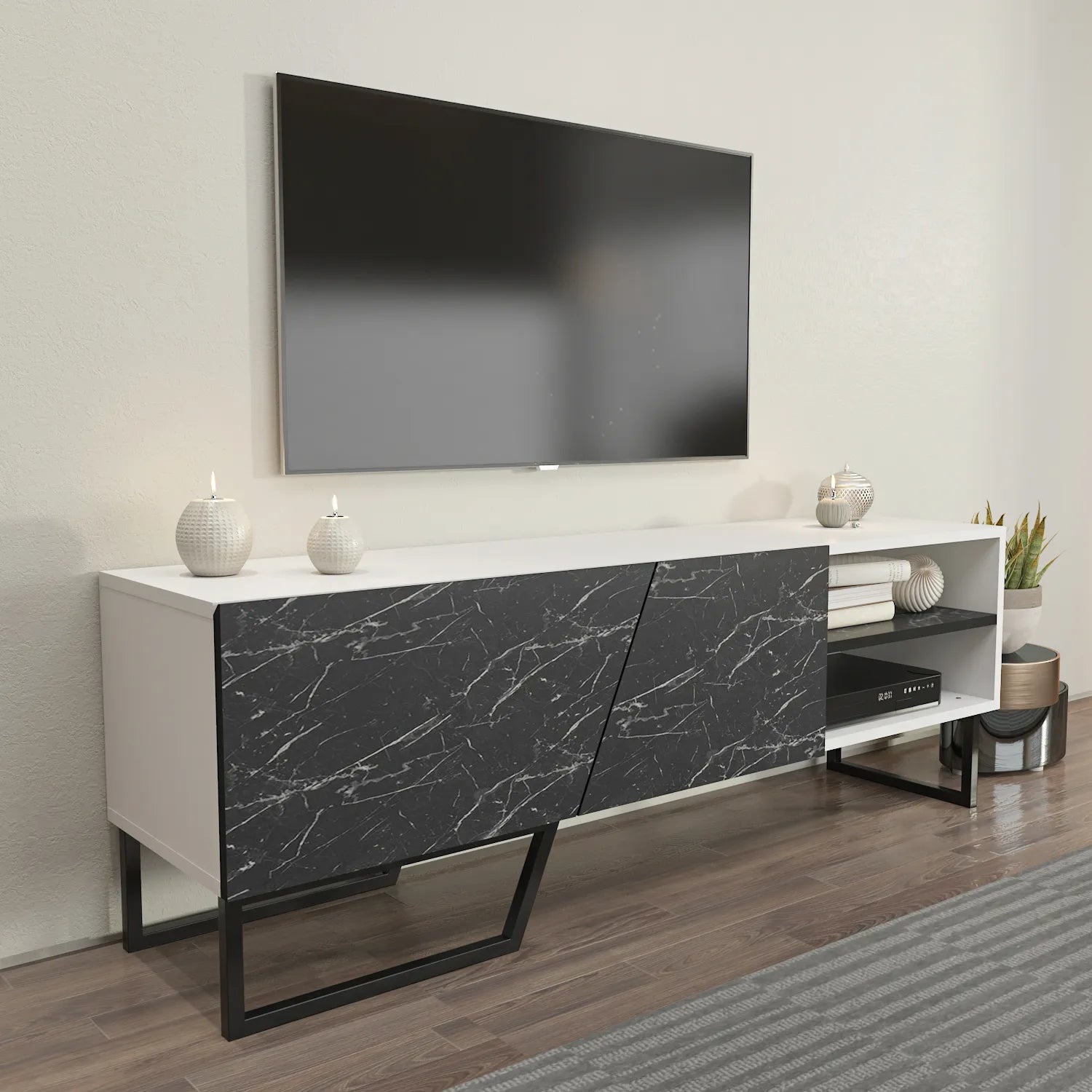 Denasse 60" Wide Modern TV Stand and Media Console