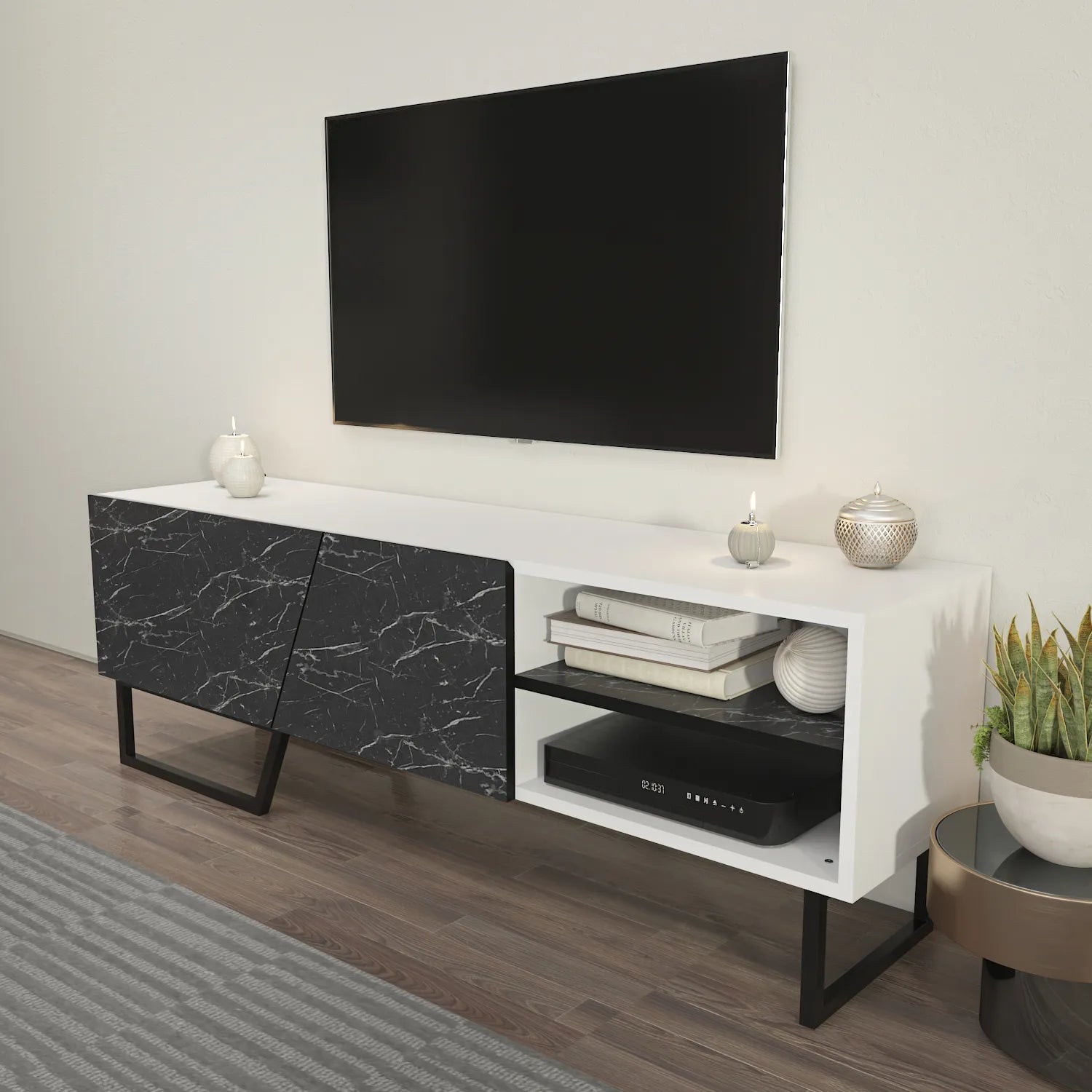 Denasse 60" Wide Modern TV Stand and Media Console