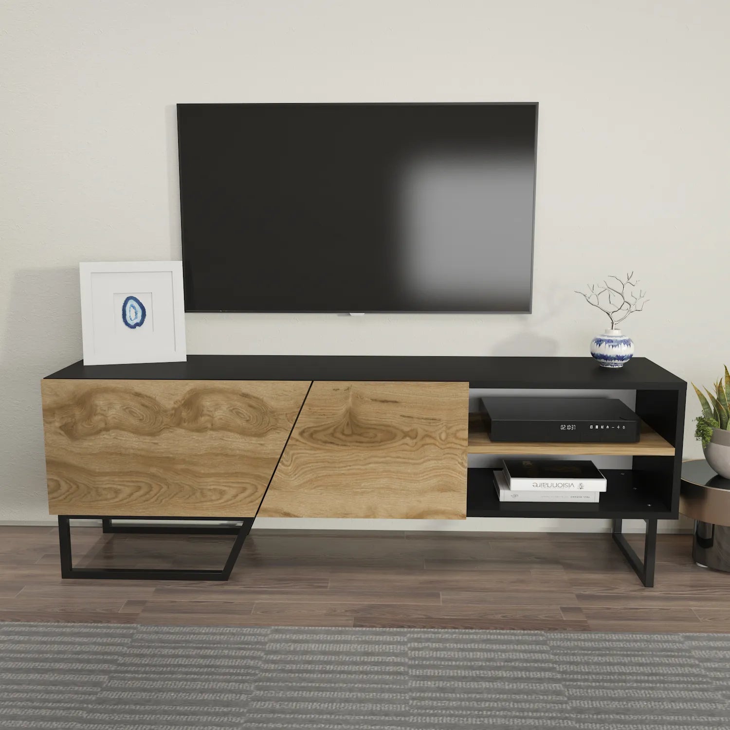 Denasse 60" Wide Modern TV Stand and Media Console