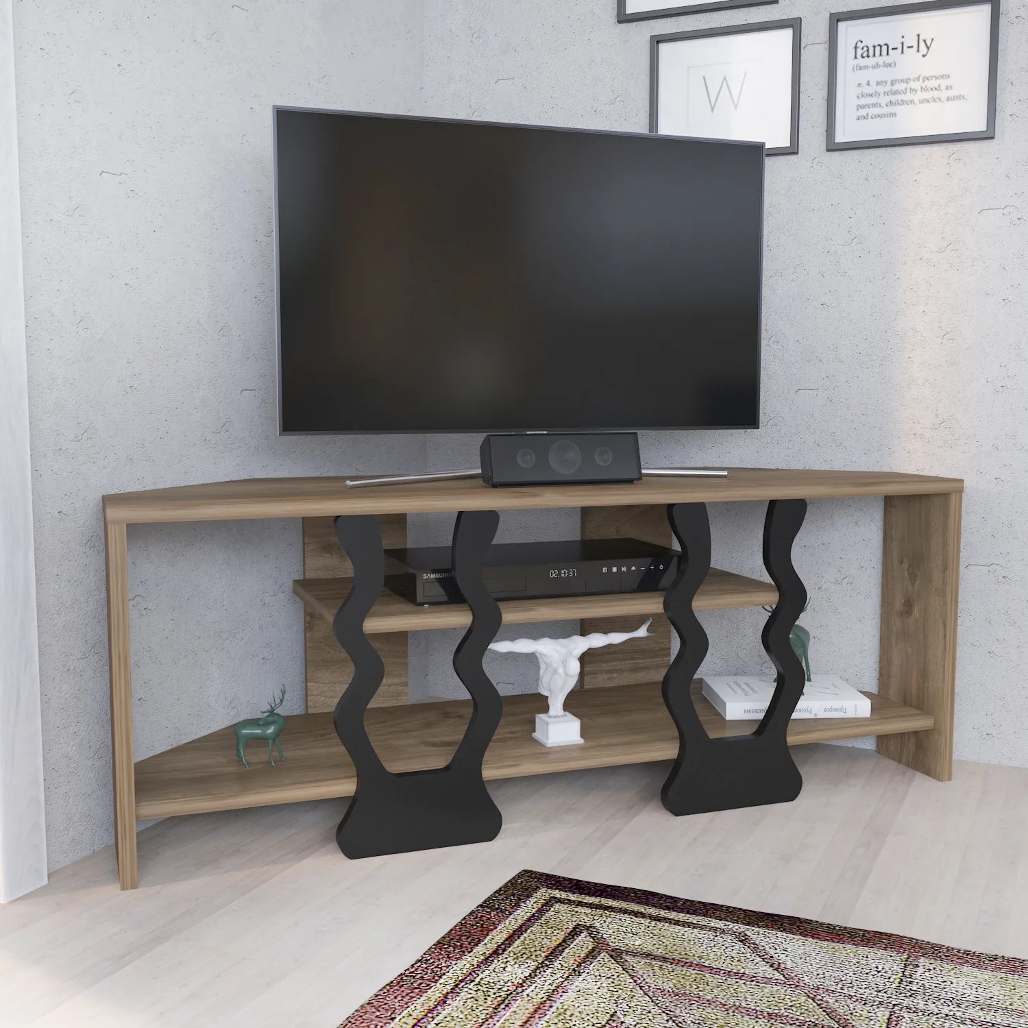 Tv table for hot sale 49 inch tv