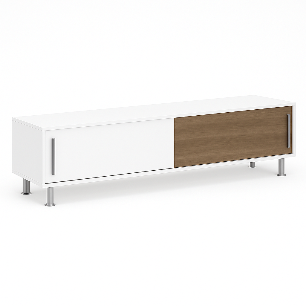 Nehir 71 Wide Sliding Door Low Profile TV Stand