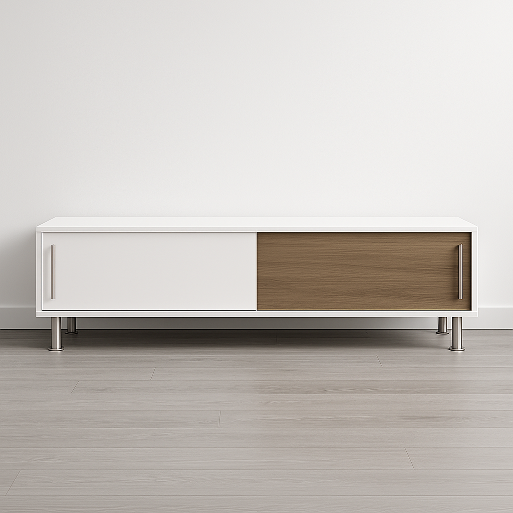 Nehir 71 Wide Sliding Door Low Profile TV Stand