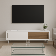 Nehir 71 Wide Sliding Door Low Profile TV Stand