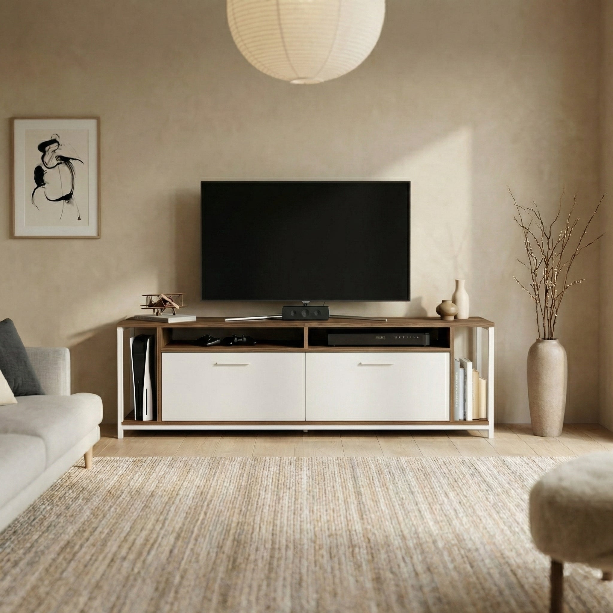 Omar 63" Wide TV Stand & Media Console for TVs up to 72"