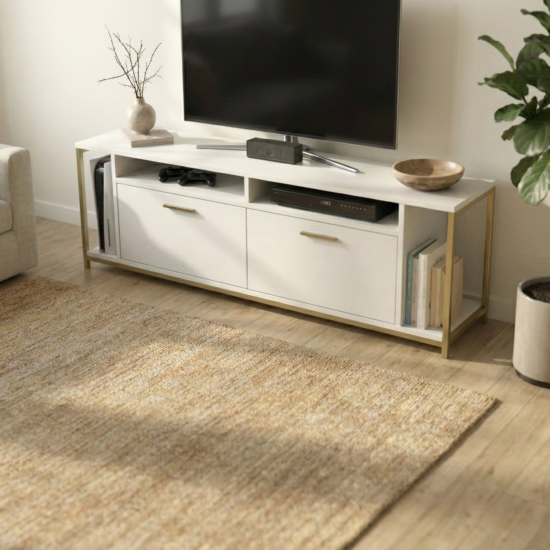 Omar 63" Wide TV Stand & Media Console for TVs up to 72"