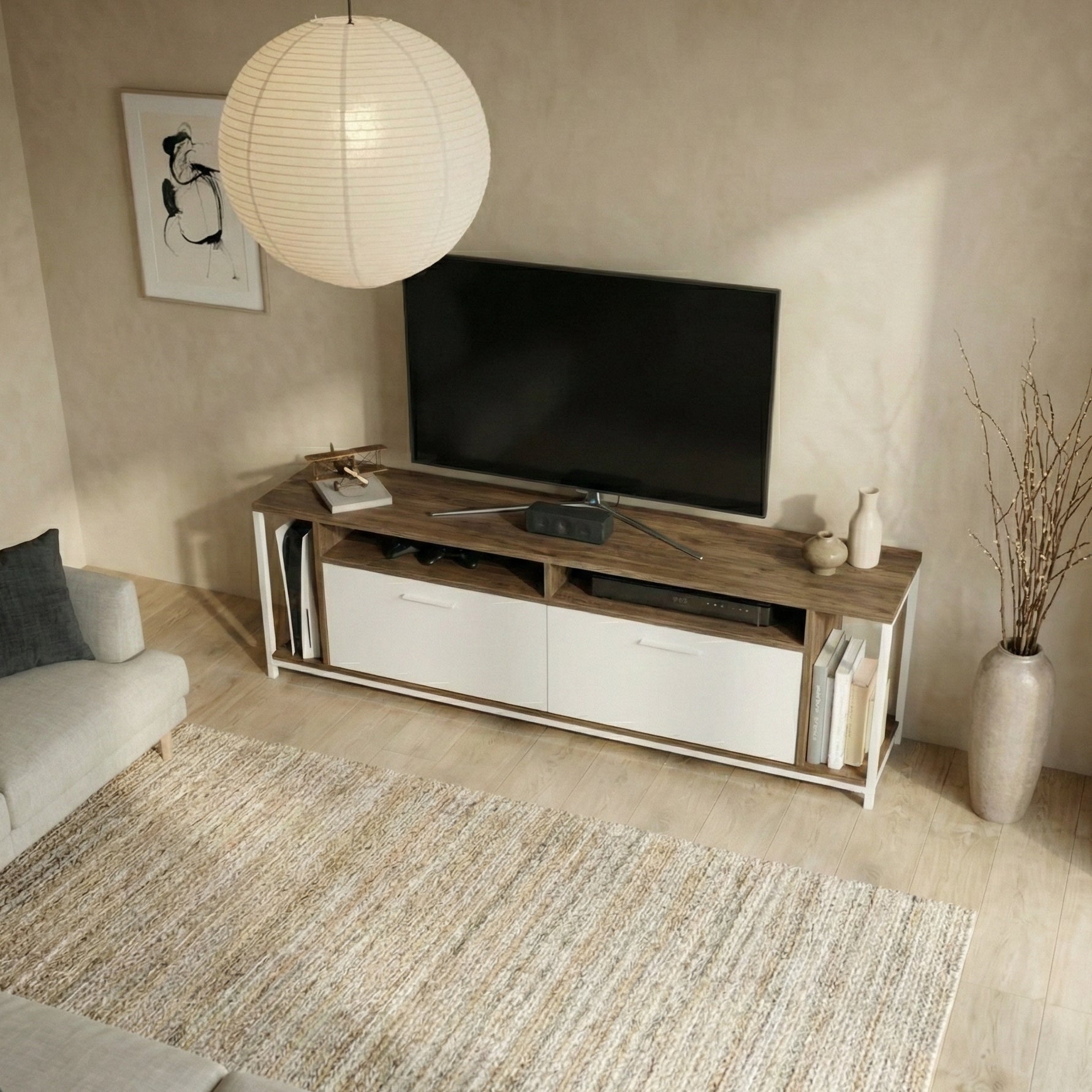 Omar 63" Wide TV Stand & Media Console for TVs up to 72"