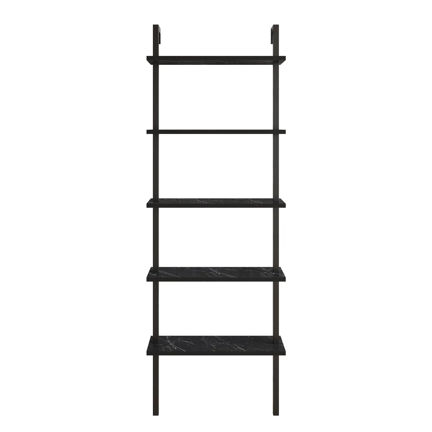 Piante 68 inches Tall Metal Manufactured Wood Accent Ladder Bookcase