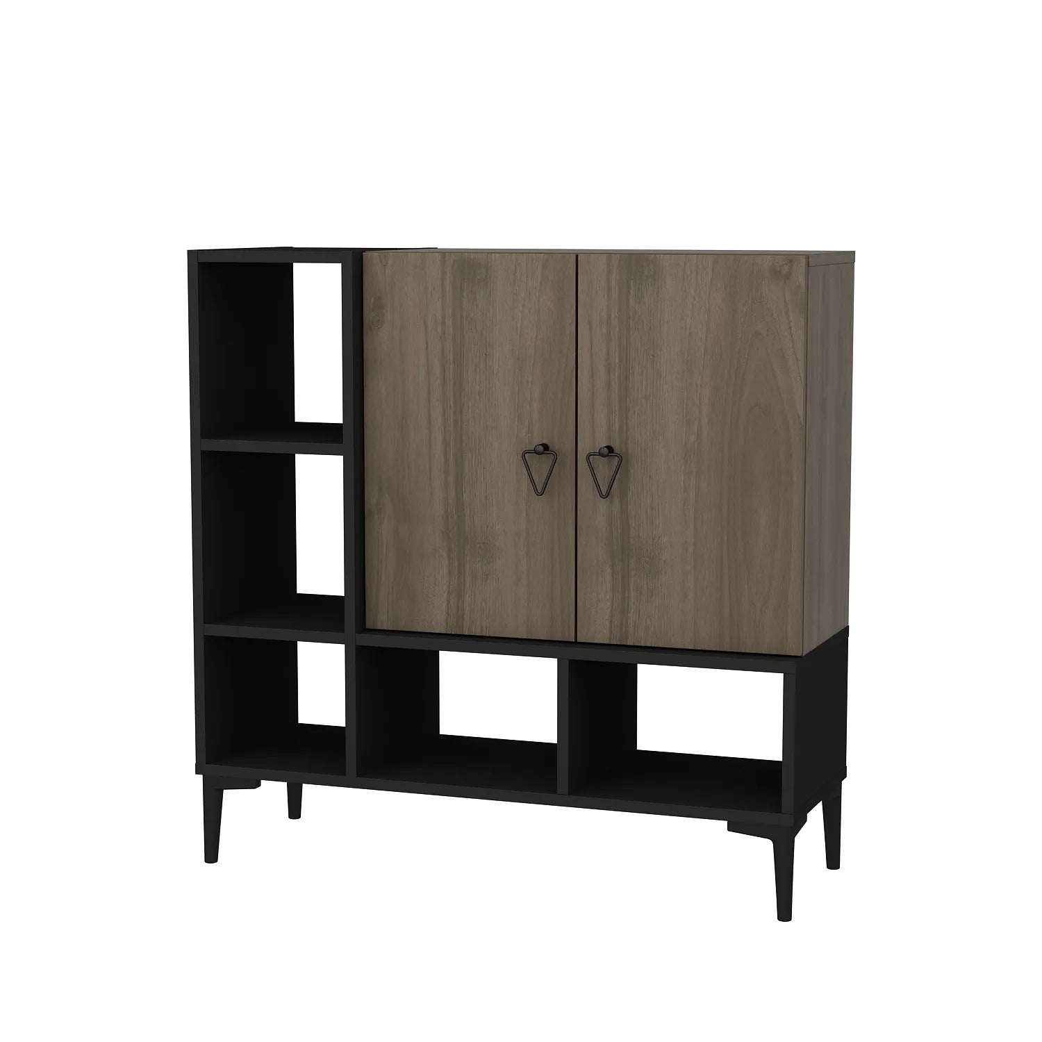 Platin Modern Shoe Cabinet with Ample Storage Cupboard