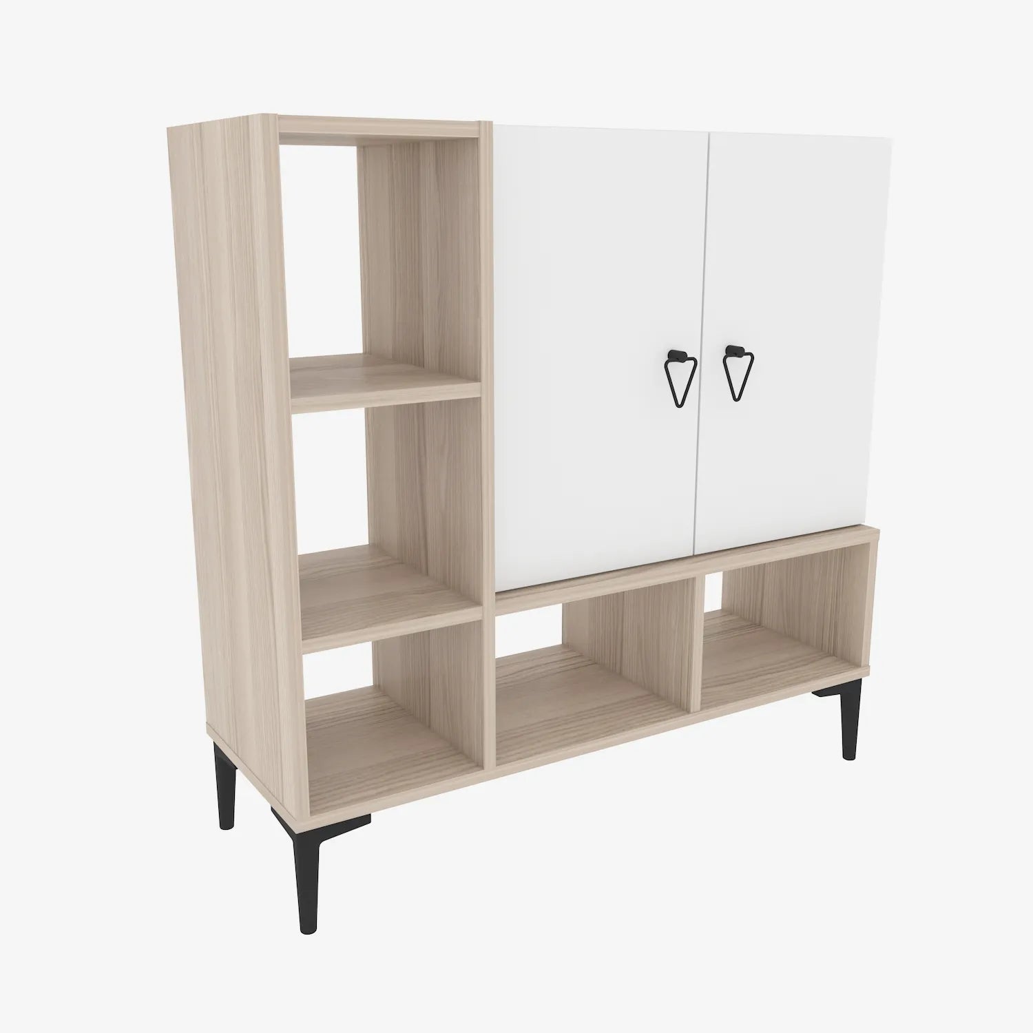 Platin Modern Shoe Cabinet with Ample Storage | Cupboard