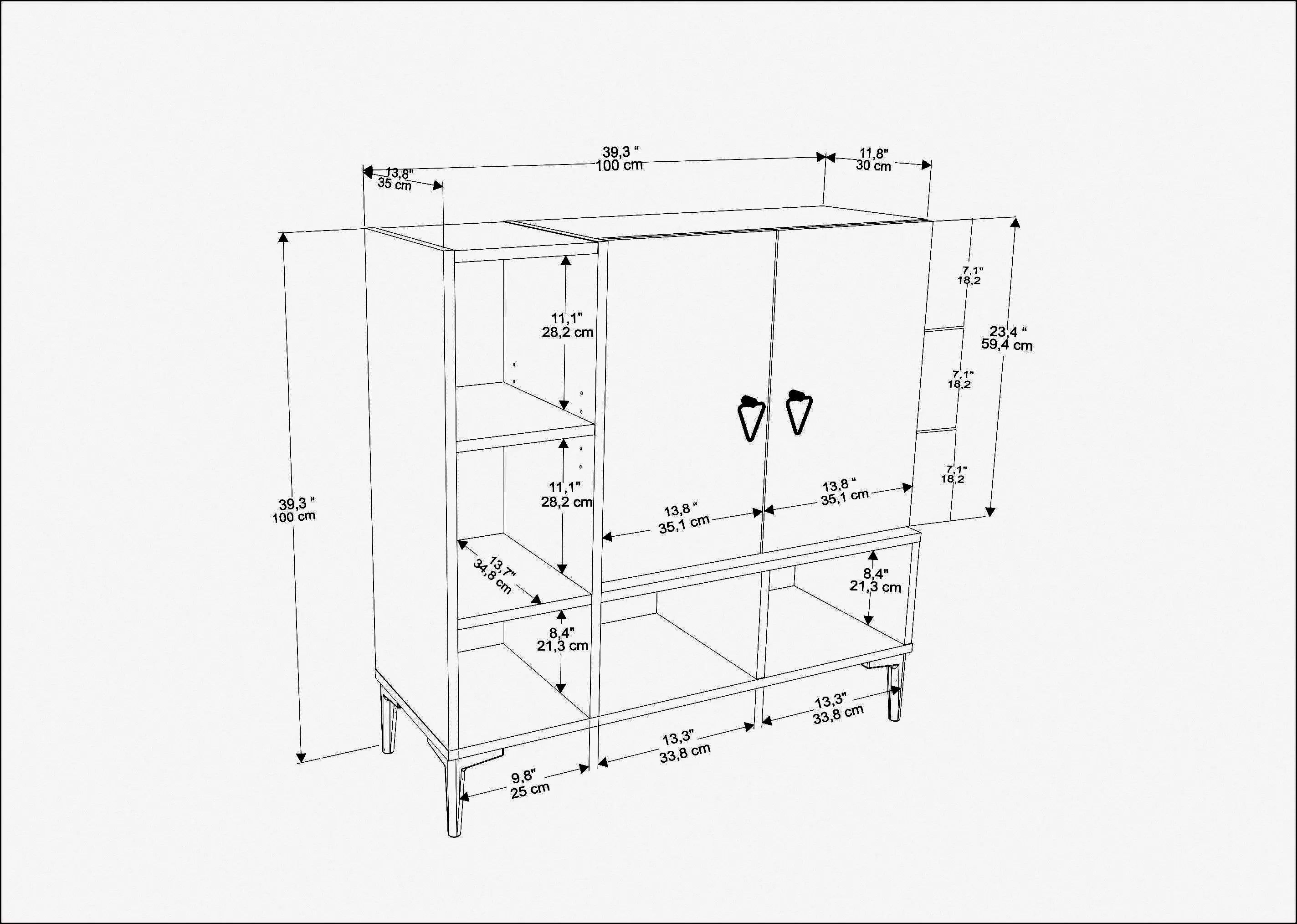 Platin Modern Shoe Cabinet with Ample Storage | Cupboard