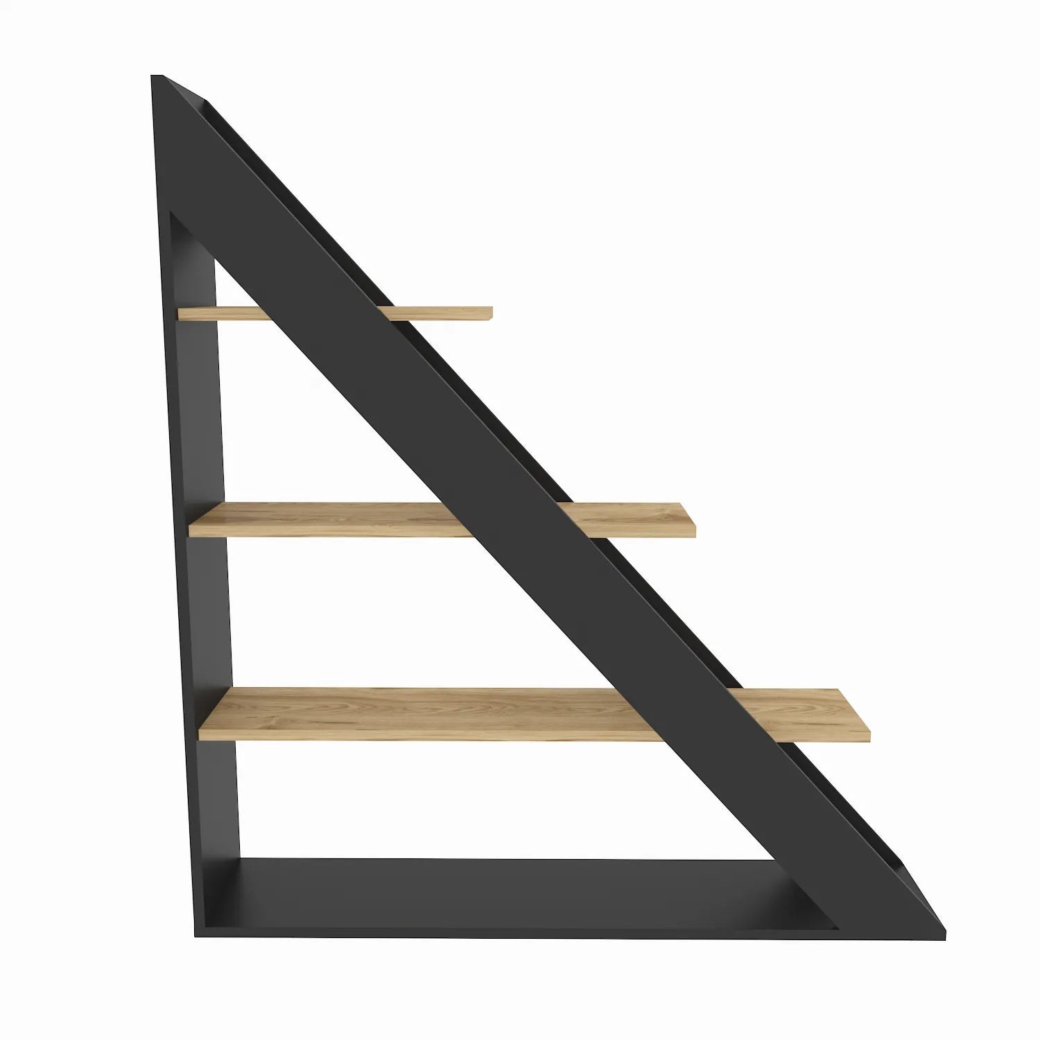 Pisagor 52" Tall Geometric Ladder Bookcase