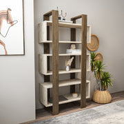 Reina 59" Modern Bookcase with Open Shelves