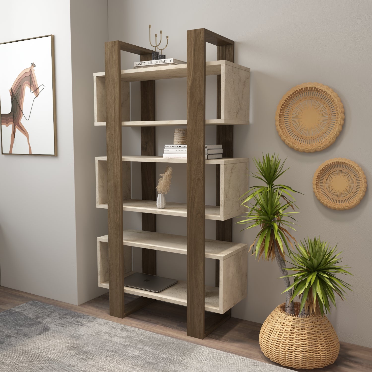 Reina 59" Tall Bookcase