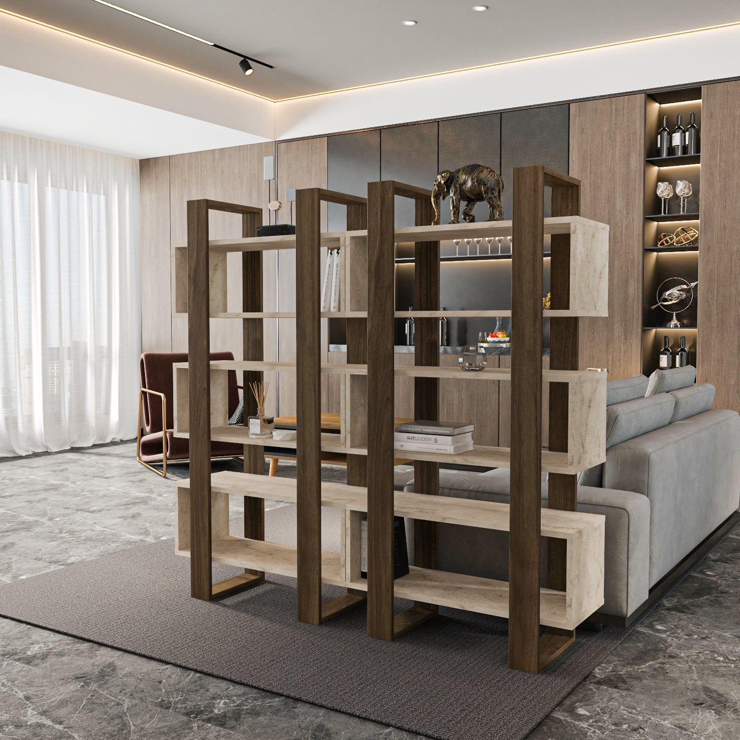 Reina 59" Tall Bookcase