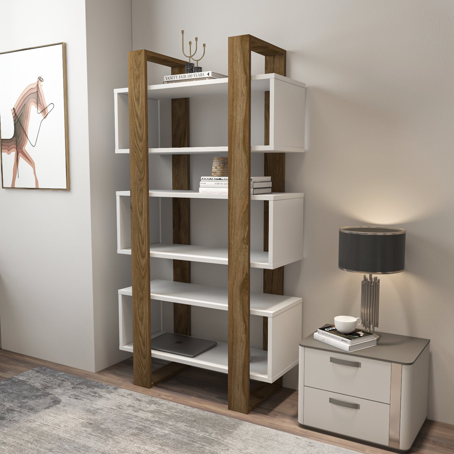 Reina 59" Tall Bookcase