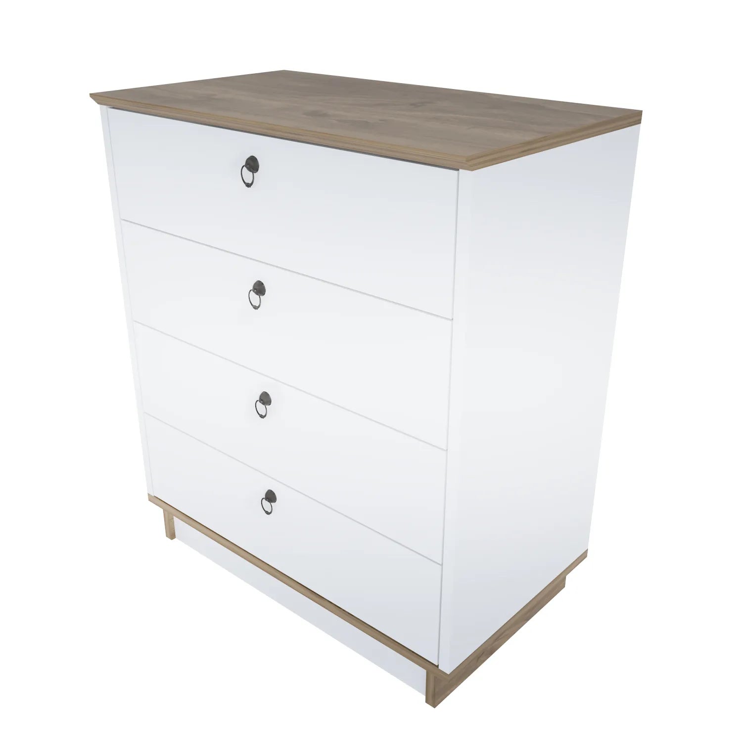 Sahra 28" Wide Modern Dresser with Four Drawers | Lingerie Chest