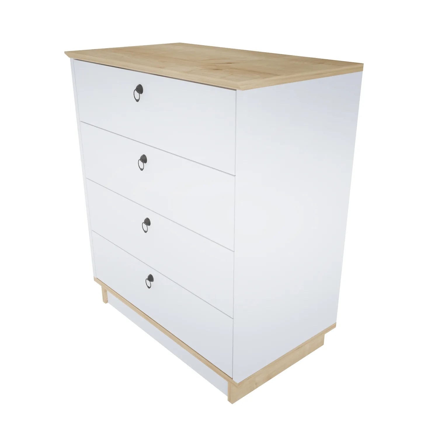 Sahra 28" Wide Modern Dresser with Four Drawers | Lingerie Chest