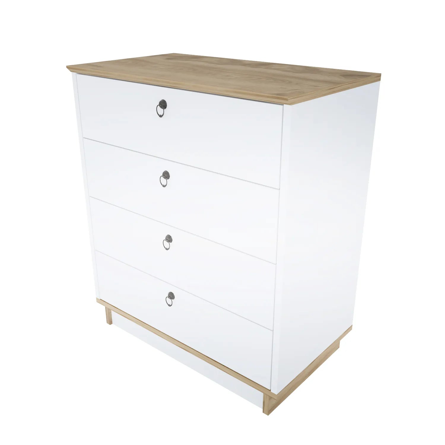 Sahra 28" Wide Modern Dresser with Four Drawers | Lingerie Chest