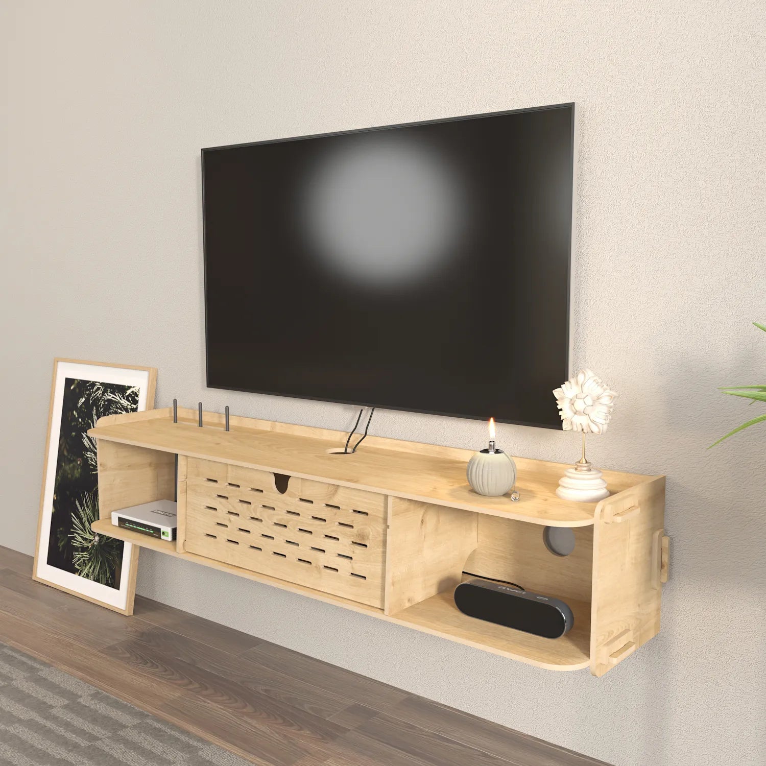 Sima 46" Wide Floating TV Stand and Media Console