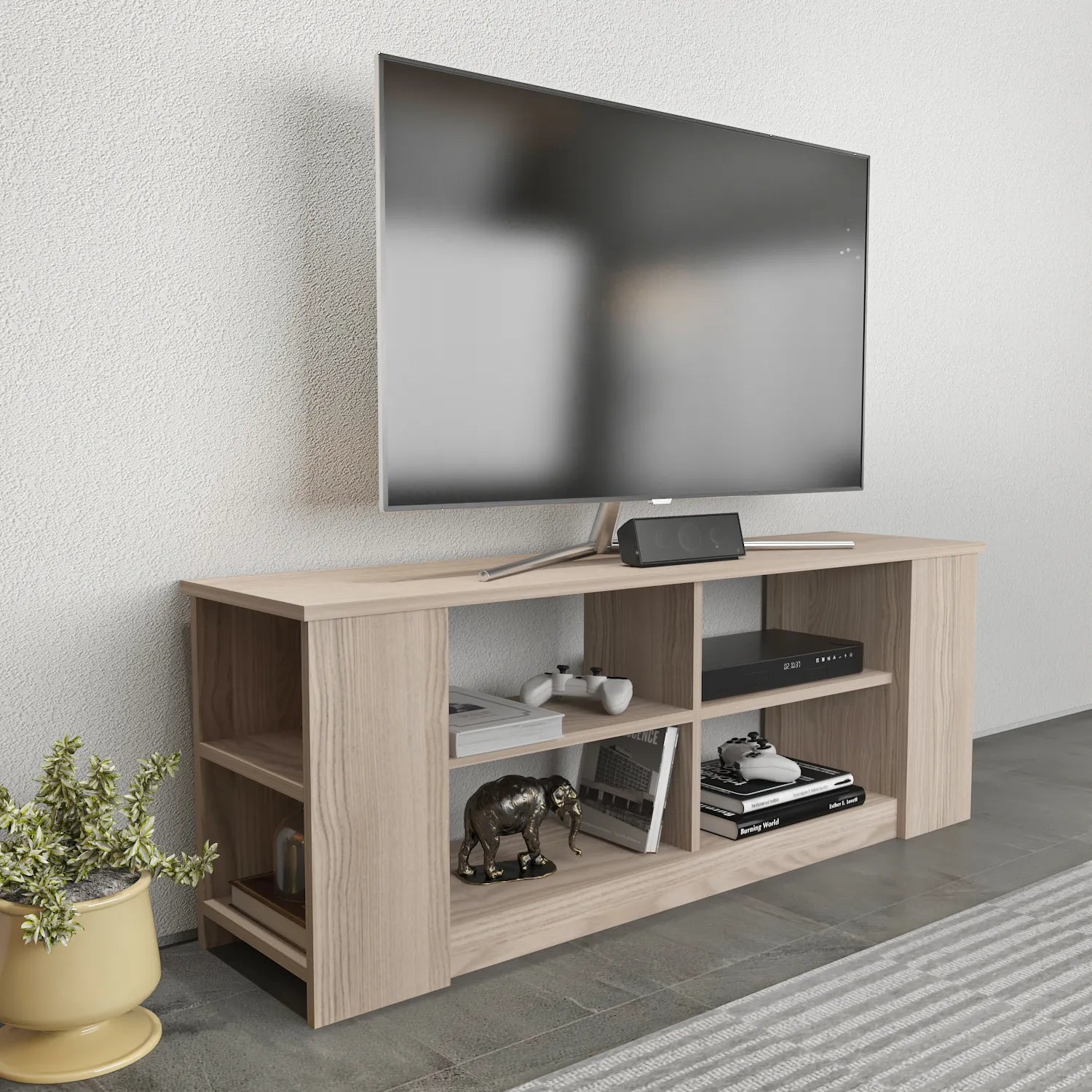 Space 55" Wide TV Stand for TVs up to 65'' | Media Console