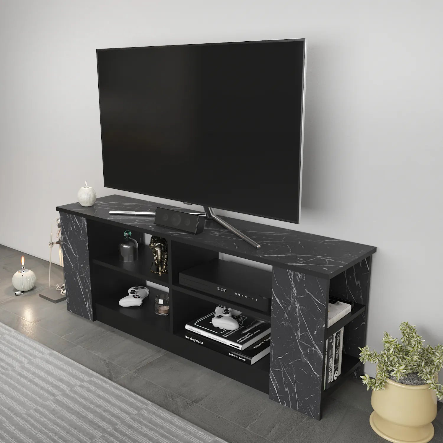 Space 55" Wide TV Stand for TVs up to 65'' | Media Console