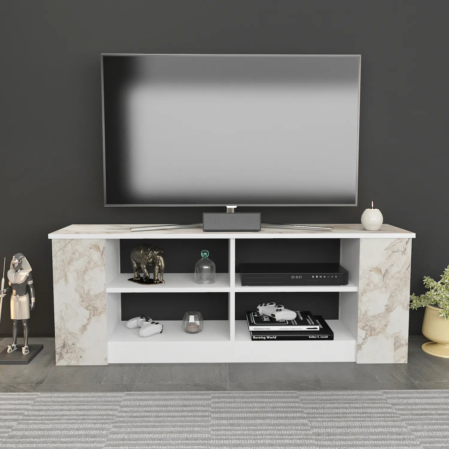 Space 55" Wide TV Stand for TVs up to 65'' | Media Console