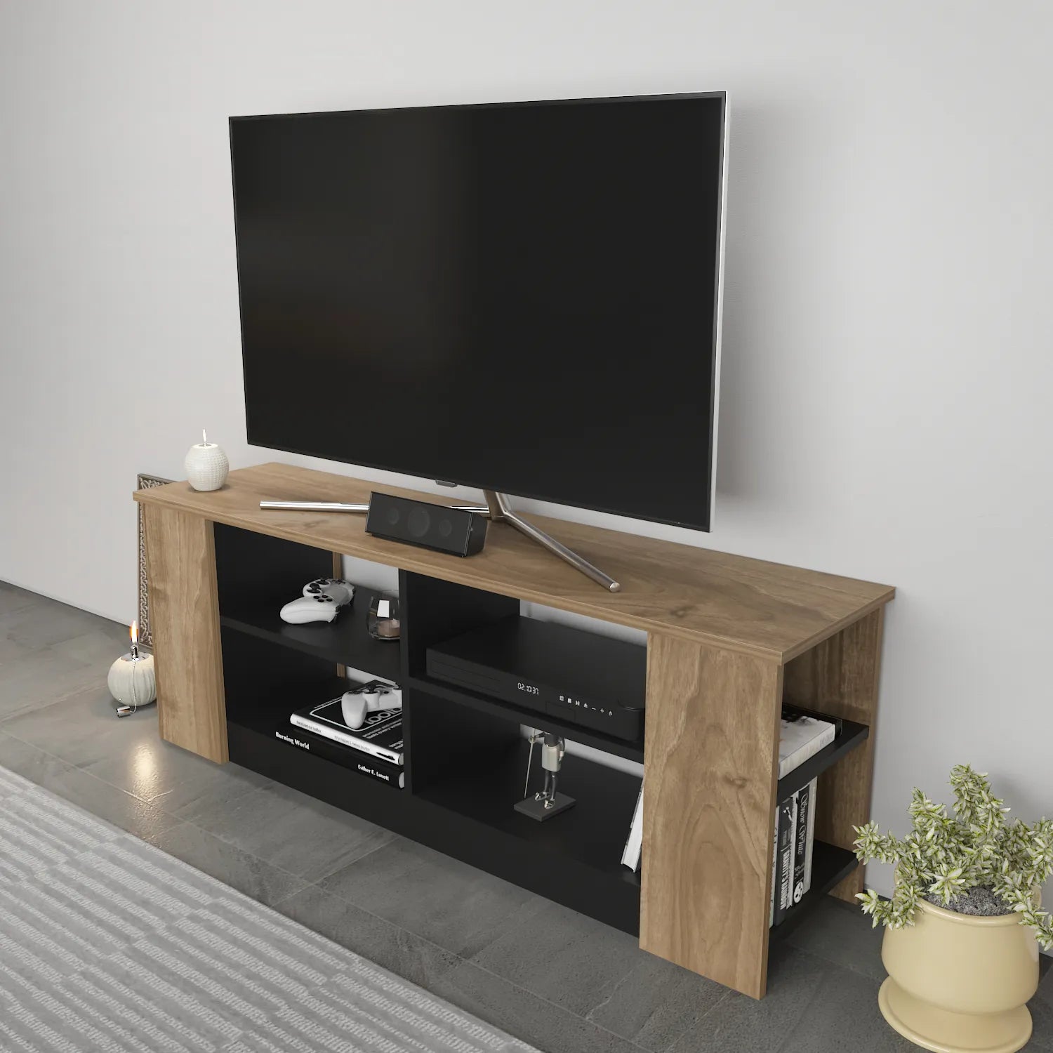 Space 55" Wide TV Stand for TVs up to 65'' | Media Console