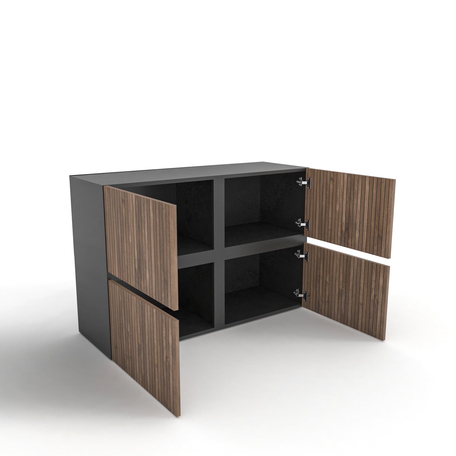 Strong Modern 4-Door Storage Cabinet Bedroom Organizer