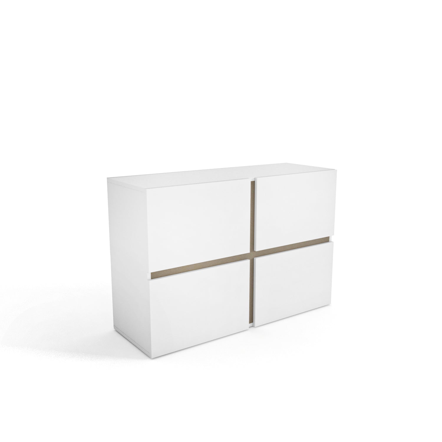 Strong Modern 4-Door Storage Cabinet Bedroom Organizer