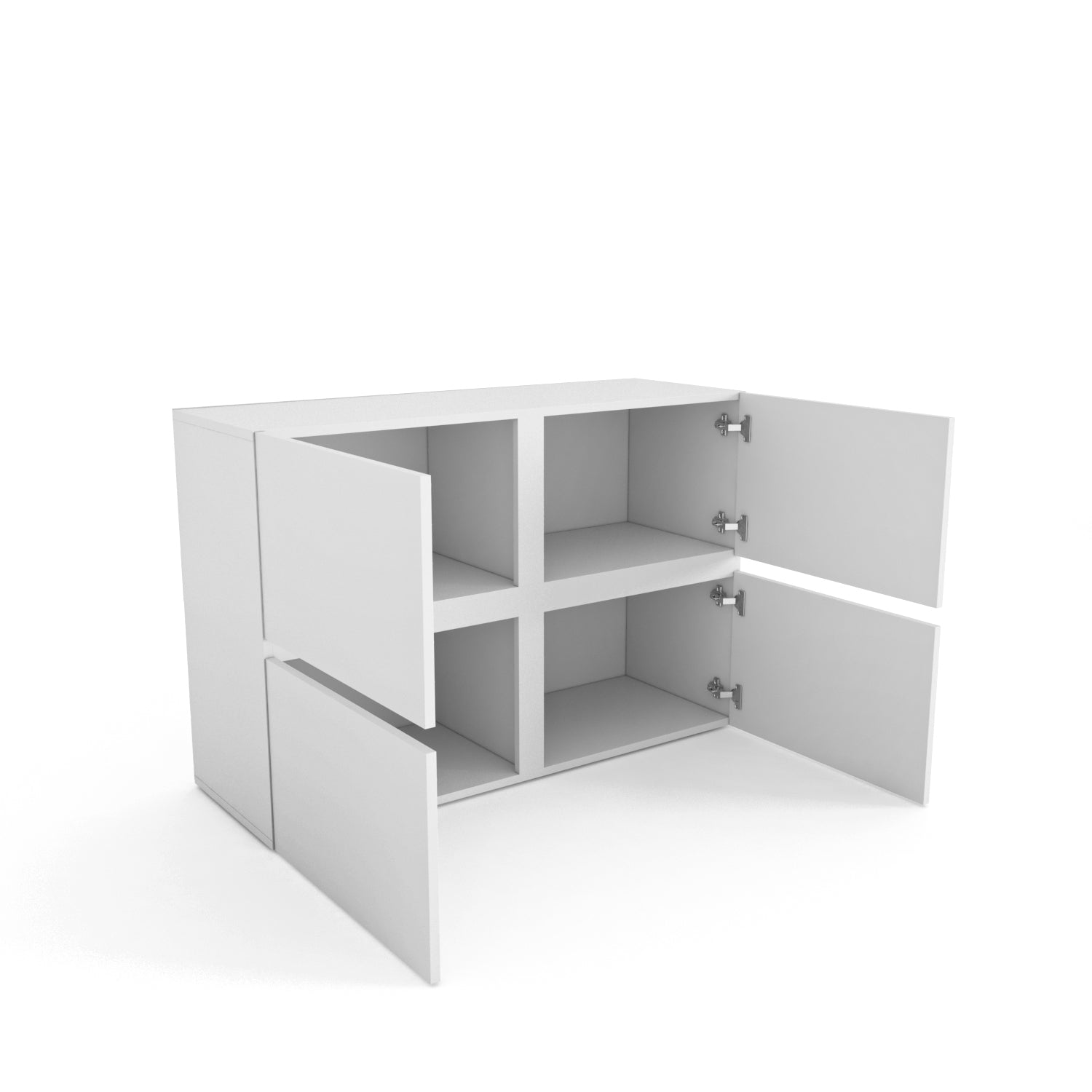 Strong Modern 4-Door Storage Cabinet Bedroom Organizer