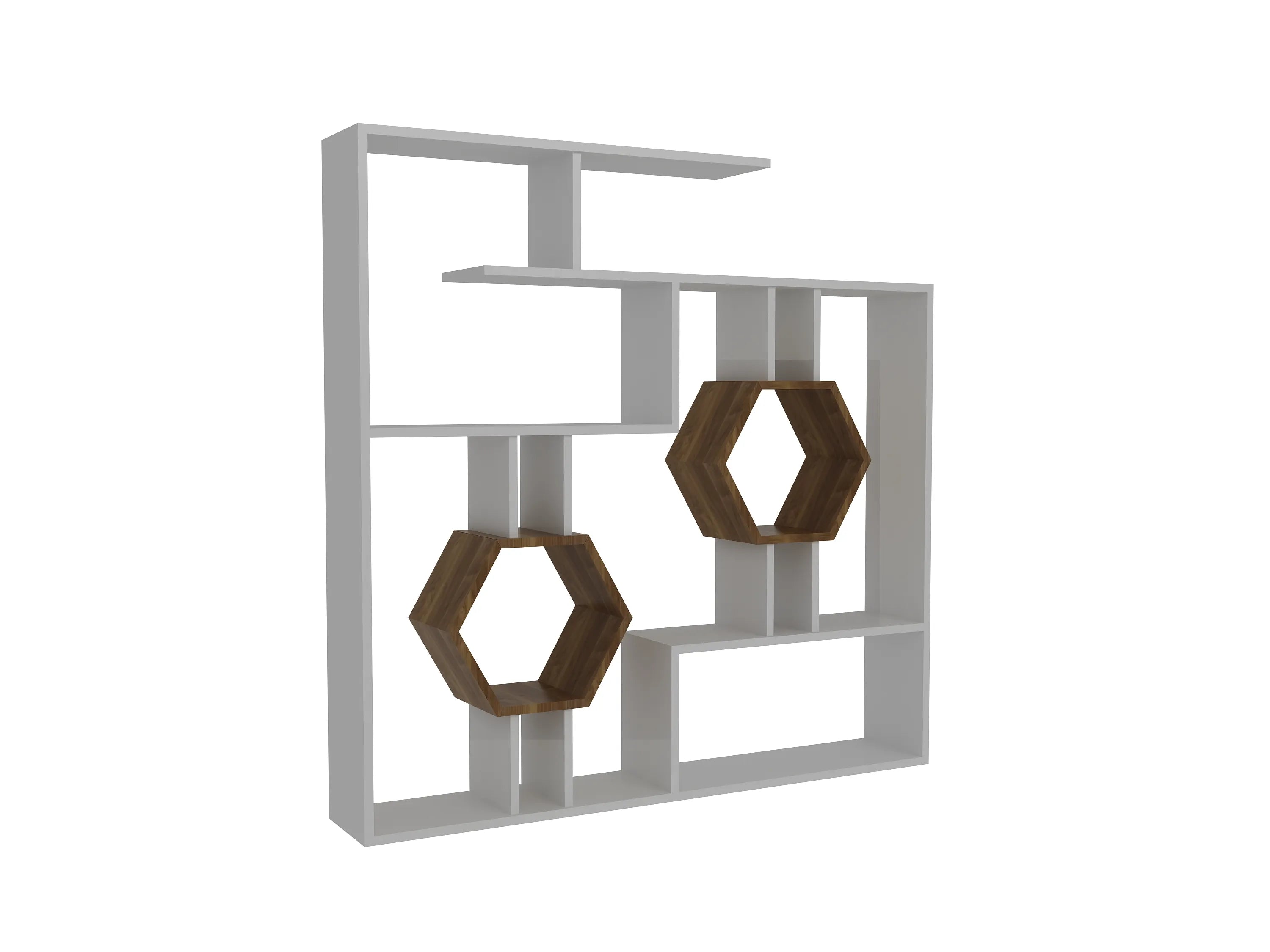 Tamara 53" Tall Geometric Bookcase