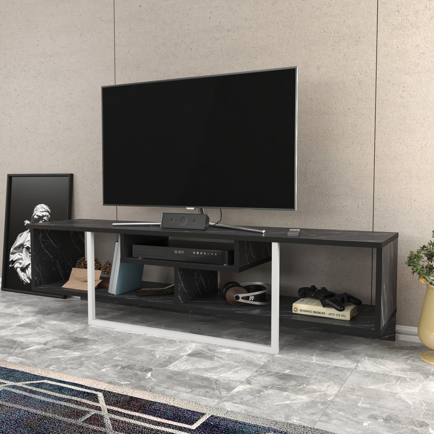 Asal 59'' TV Stand Media Consol for Up To 65'' TVs