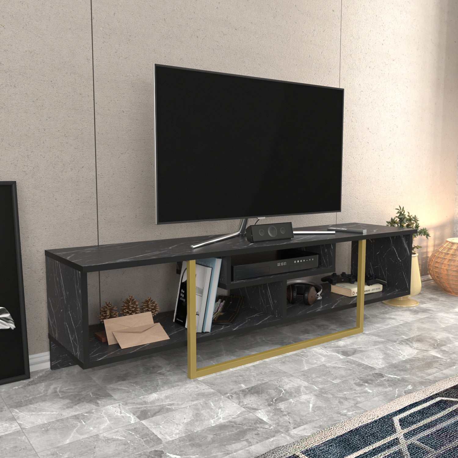 Asal 59'' TV Stand Media Consol for Up To 65'' TVs