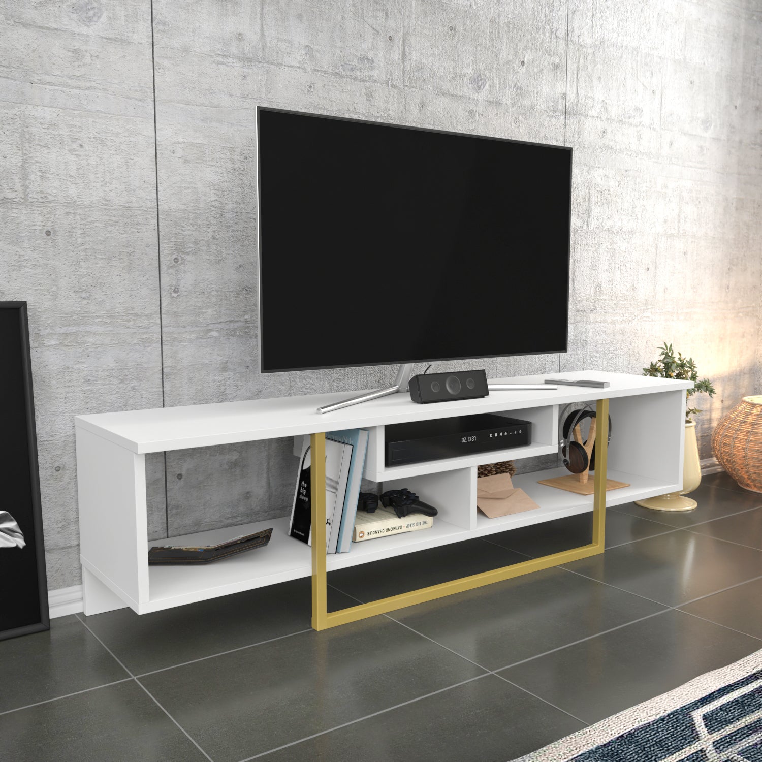 Asal 59'' TV Stand Media Consol for Up To 65'' TVs