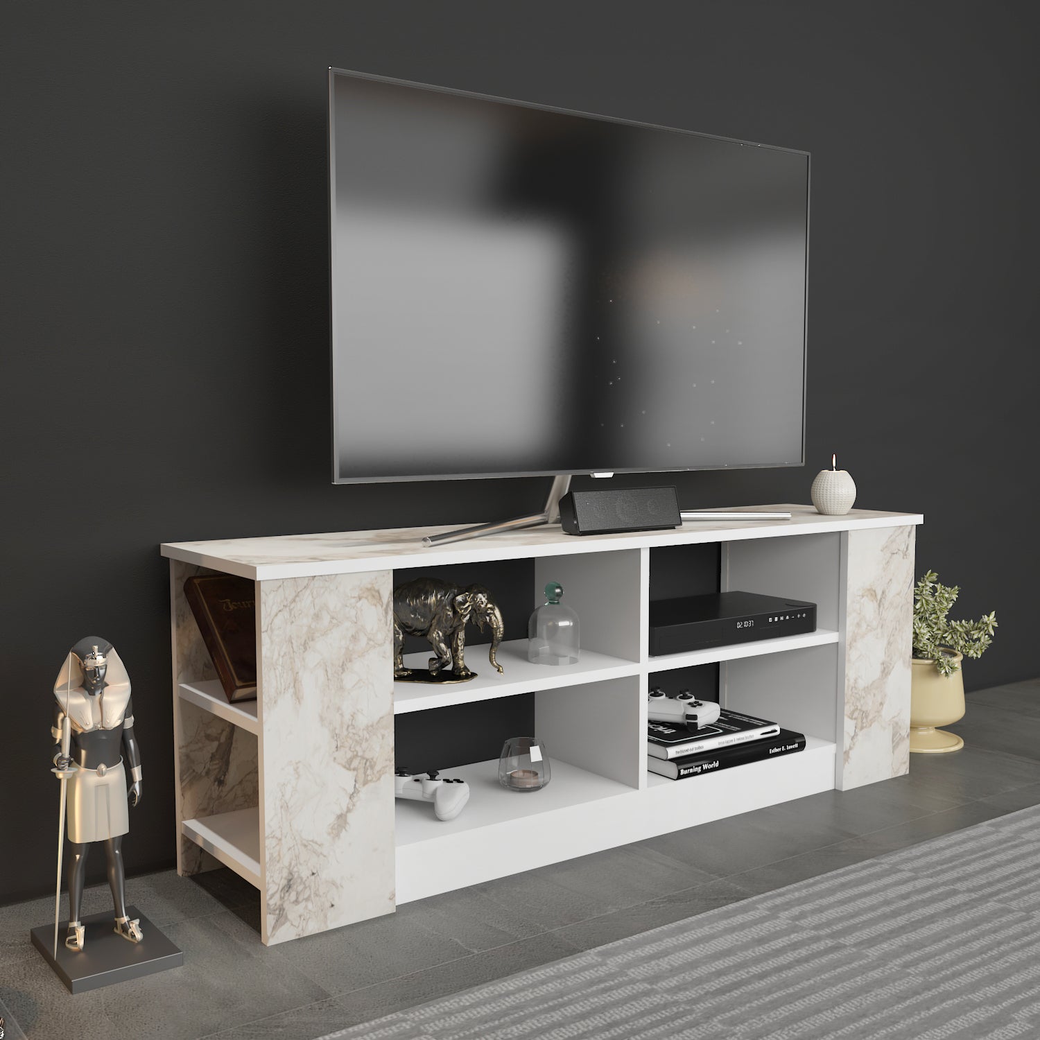 SPACE TV STAND SAPPHIRE OAK