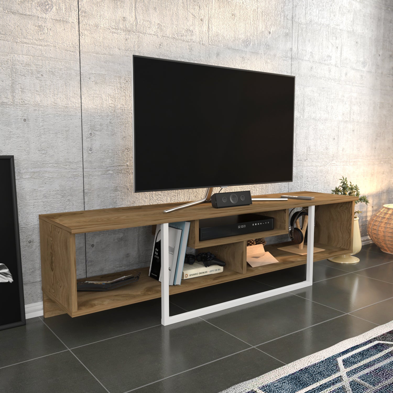 Asal 59'' TV Stand Media Consol for Up To 65'' TVs