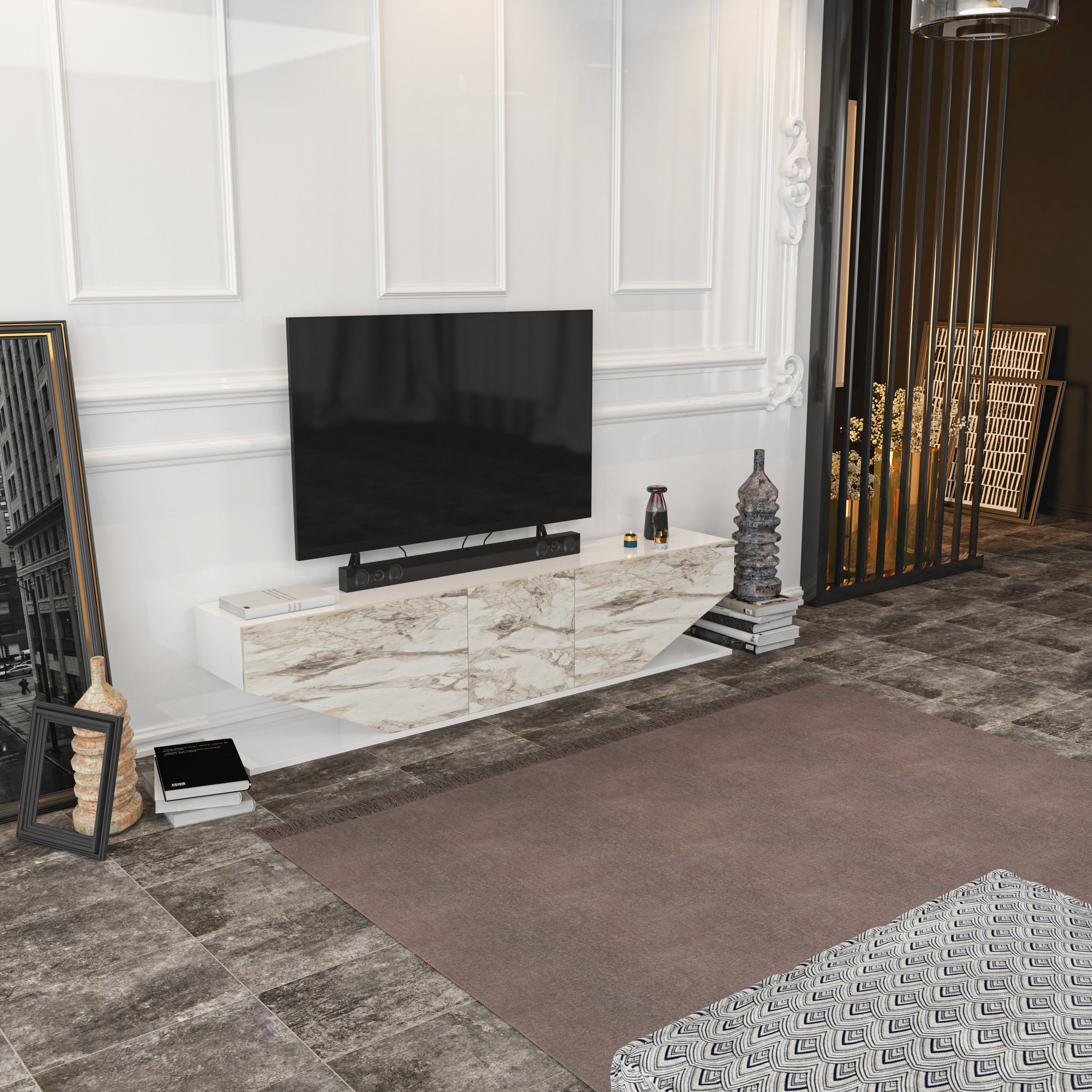 Incia 71'' TV Stand Media Console for Up to 75'' TVs