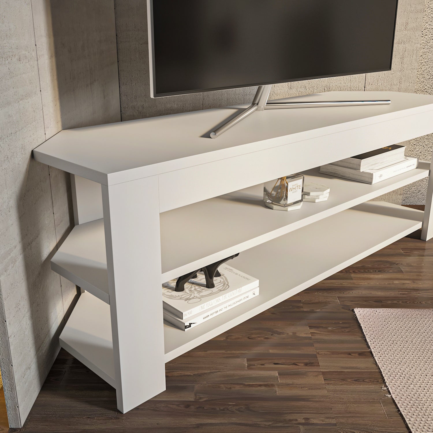 Rita 47" Wide Corner TV Stand