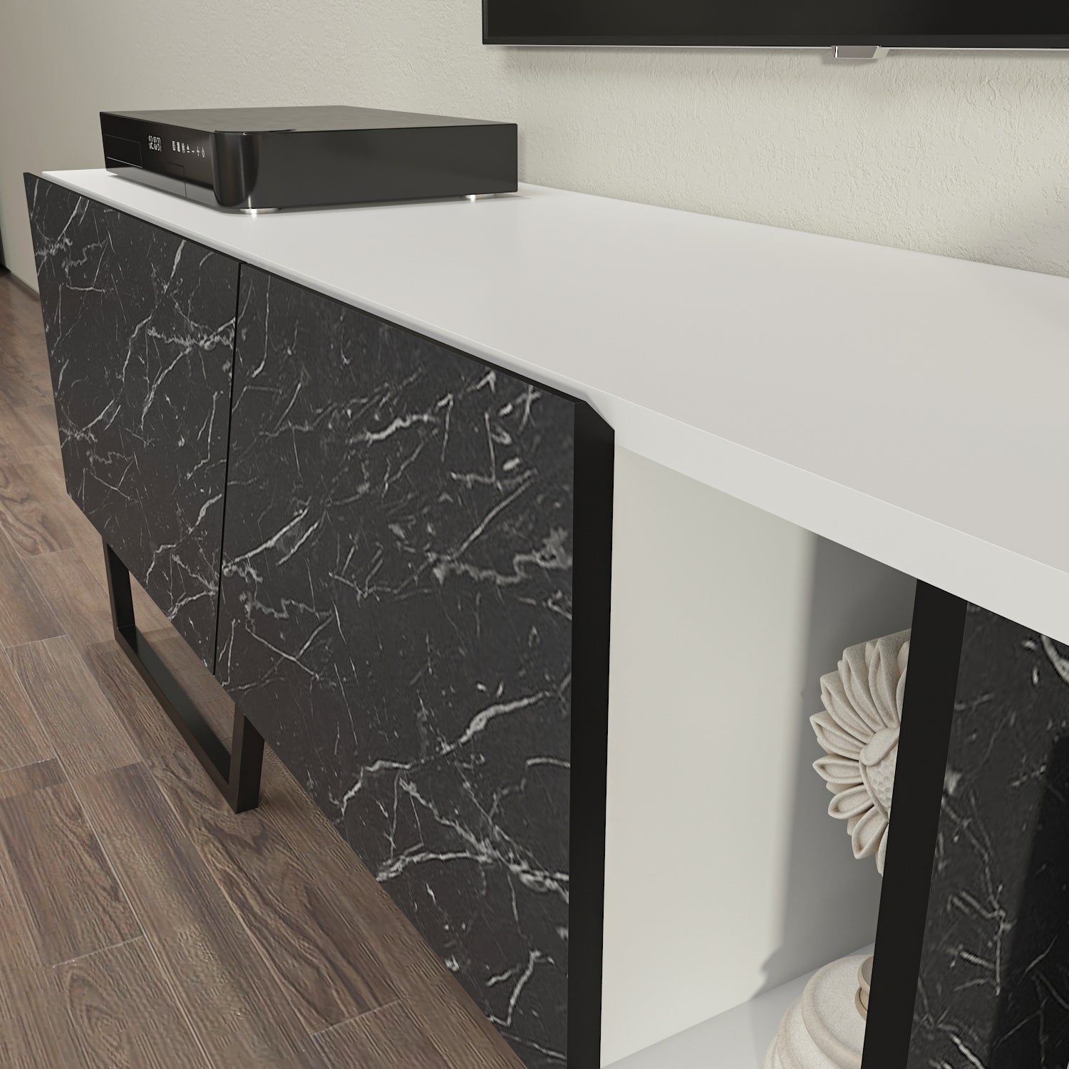 Linossa 59" Modern TV Stand Media Console fits TVs up to 65"