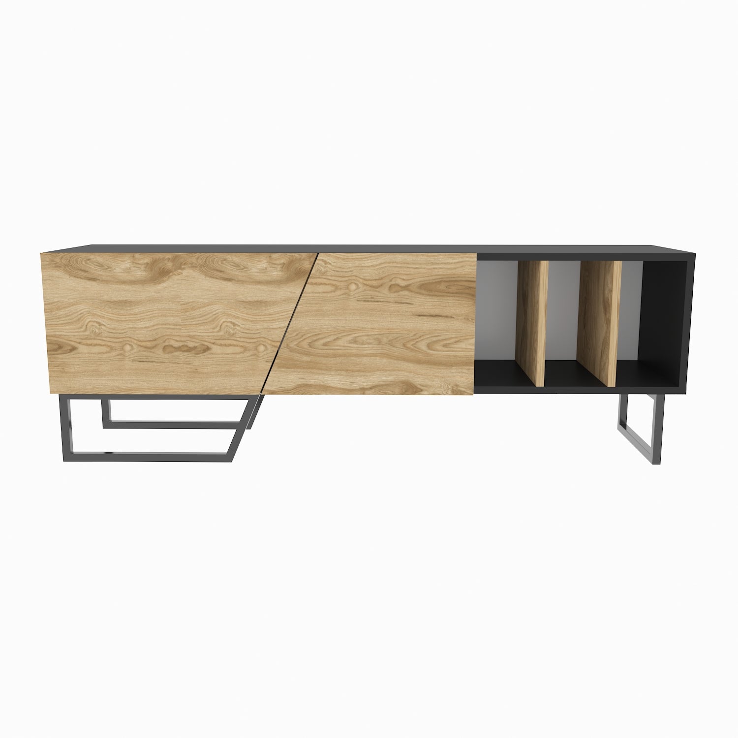 Linossa 59" Modern TV Stand Media Console fits TVs up to 65"