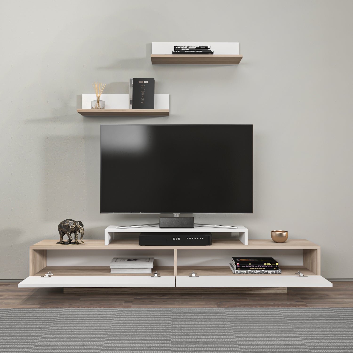 テレビ WALL TVSTAND anataIRO LARGE TYPE WALL SevenStand A2 Large Type – Rolling TV Stand for 45–80 Inch