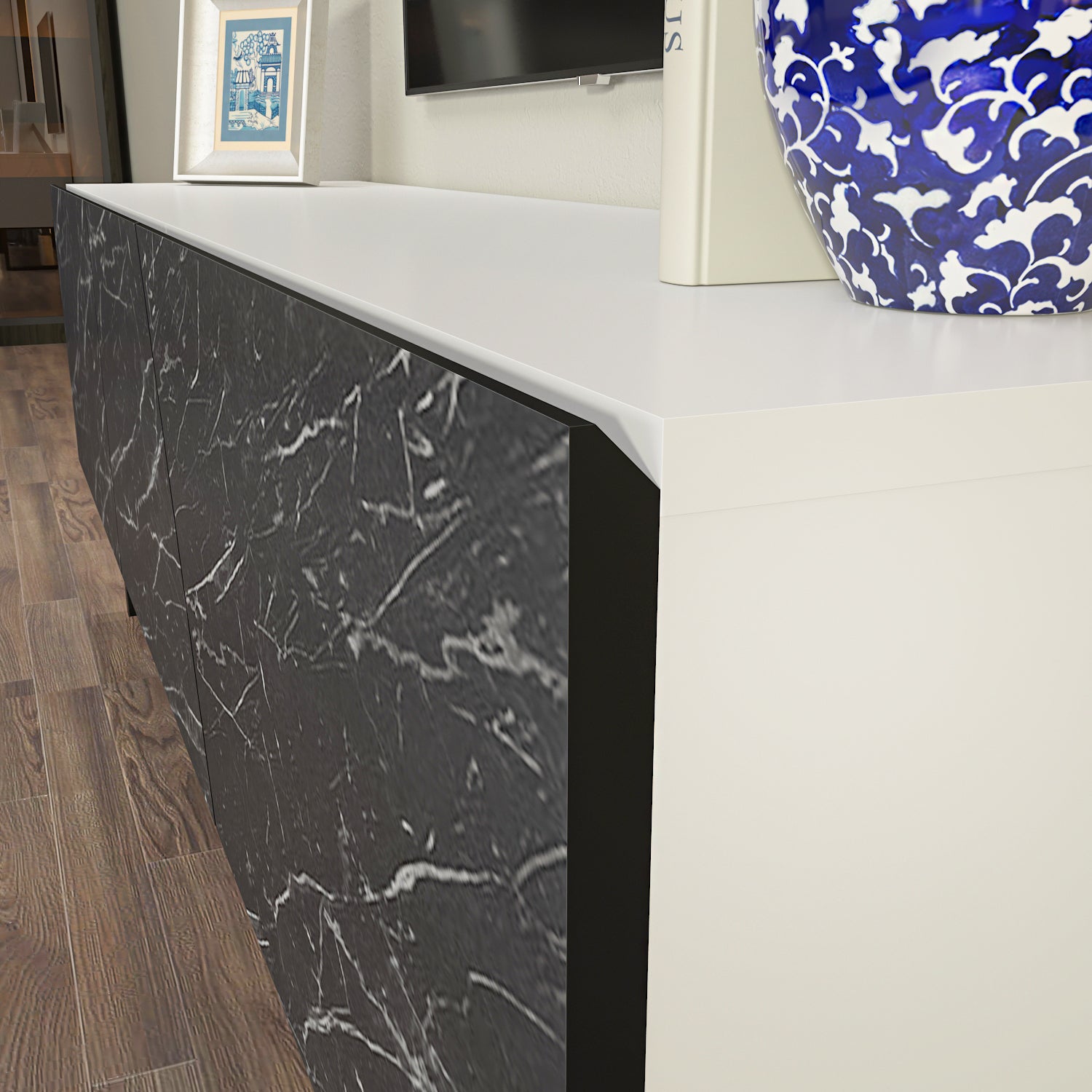 Parla 59" Modern TV Stand & Media Console for TVs up to 65"