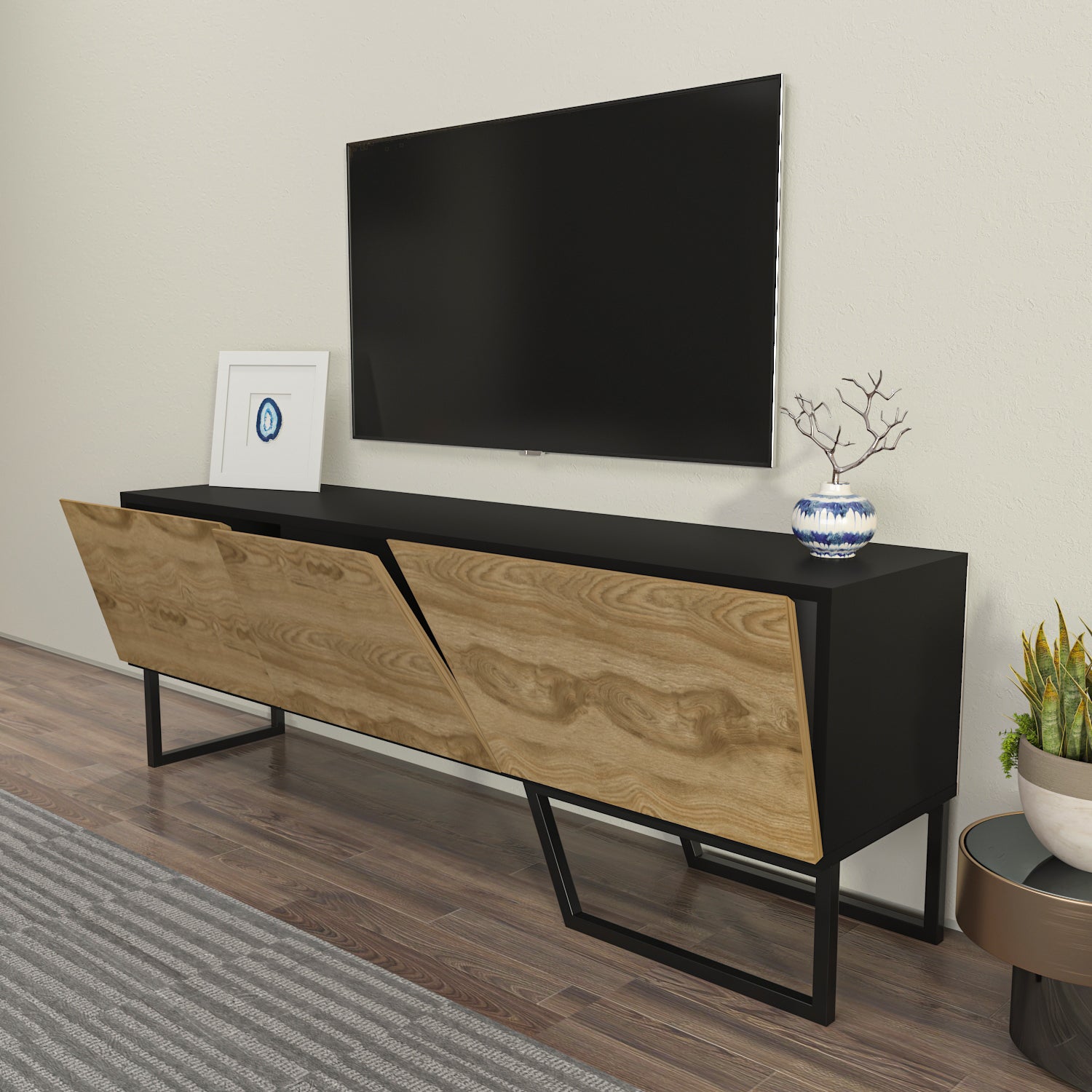 Parla 59" Modern TV Stand & Media Console for TVs up to 65"