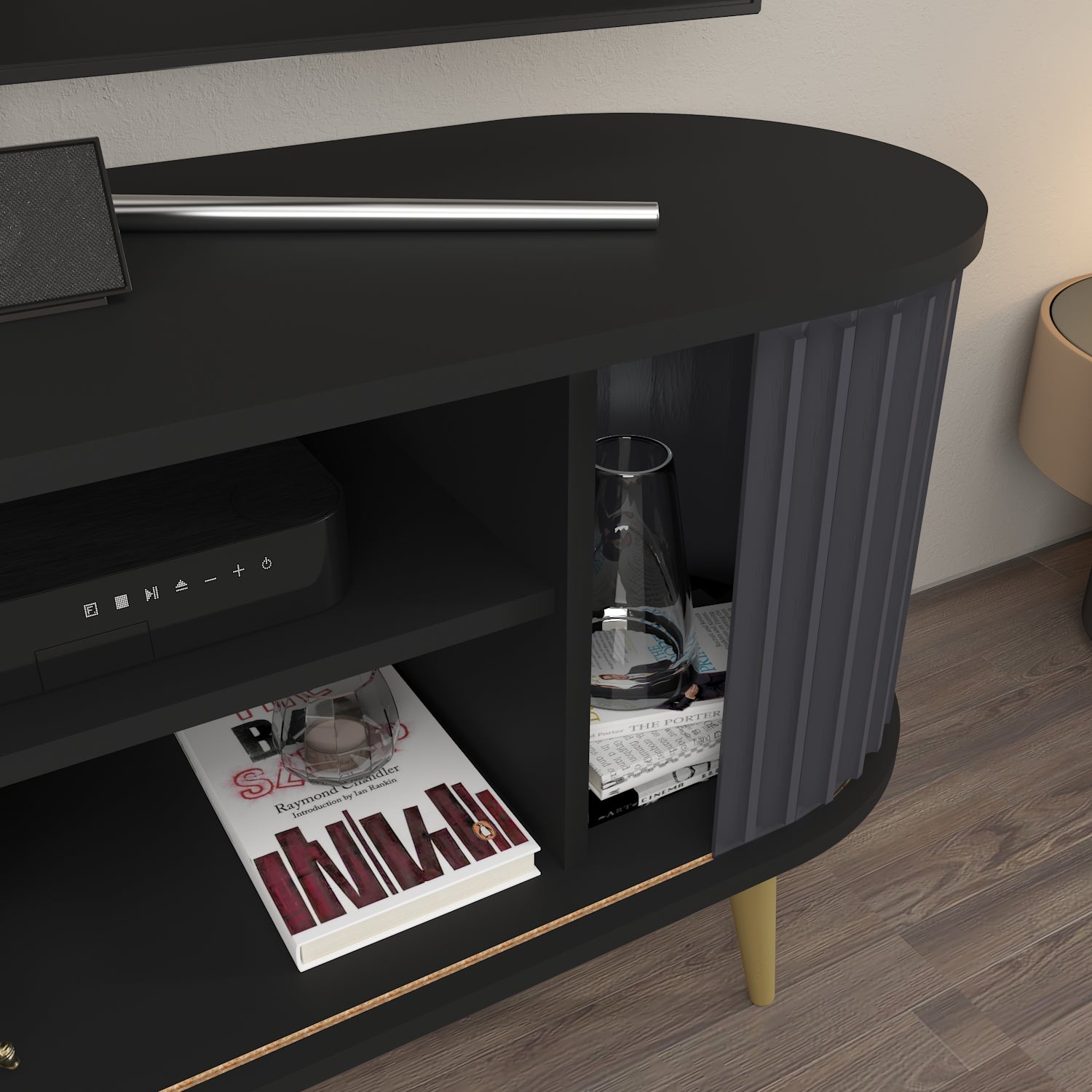 Store 55" Wide Oval TV Stand | Media Console