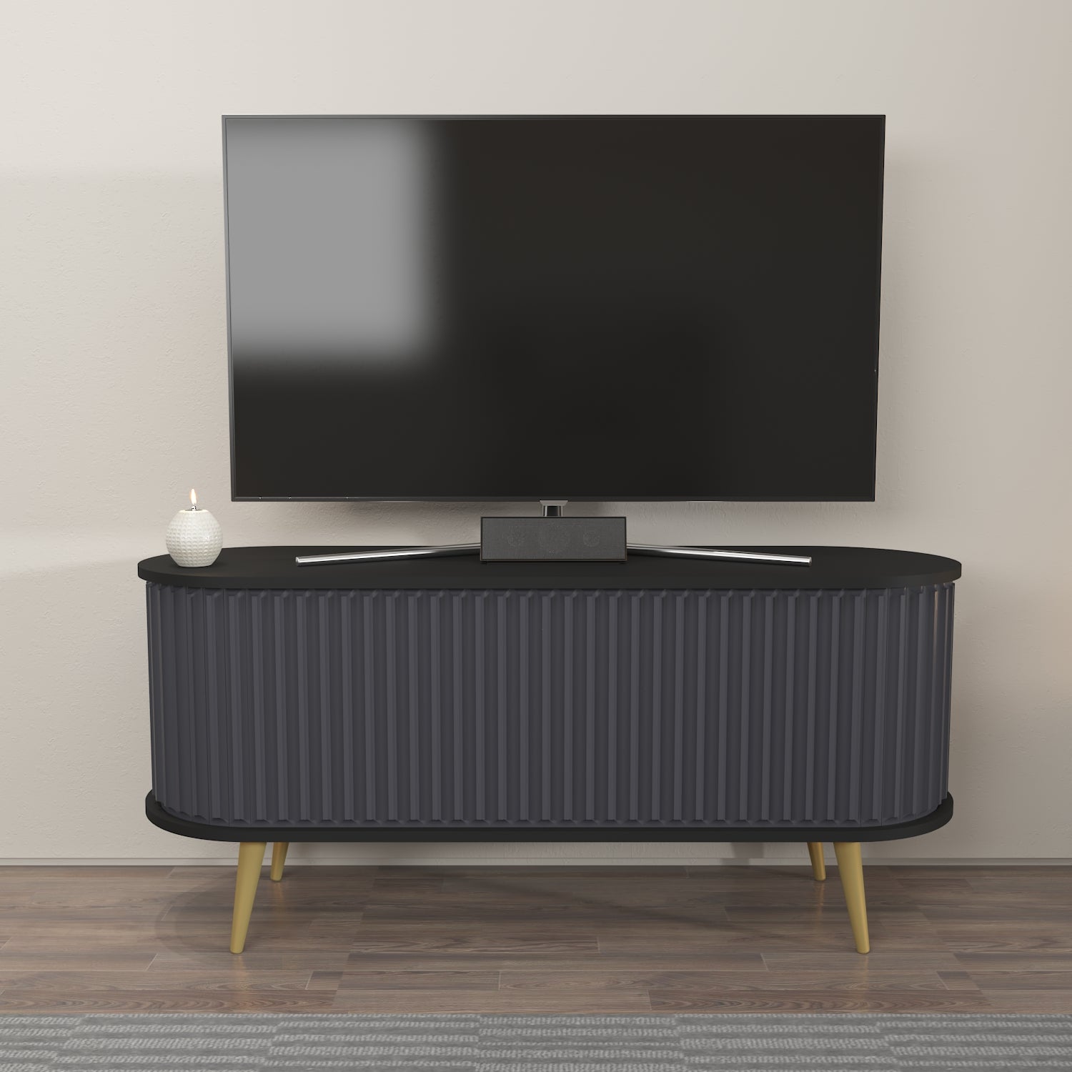Store 55" Wide Oval TV Stand | Media Console