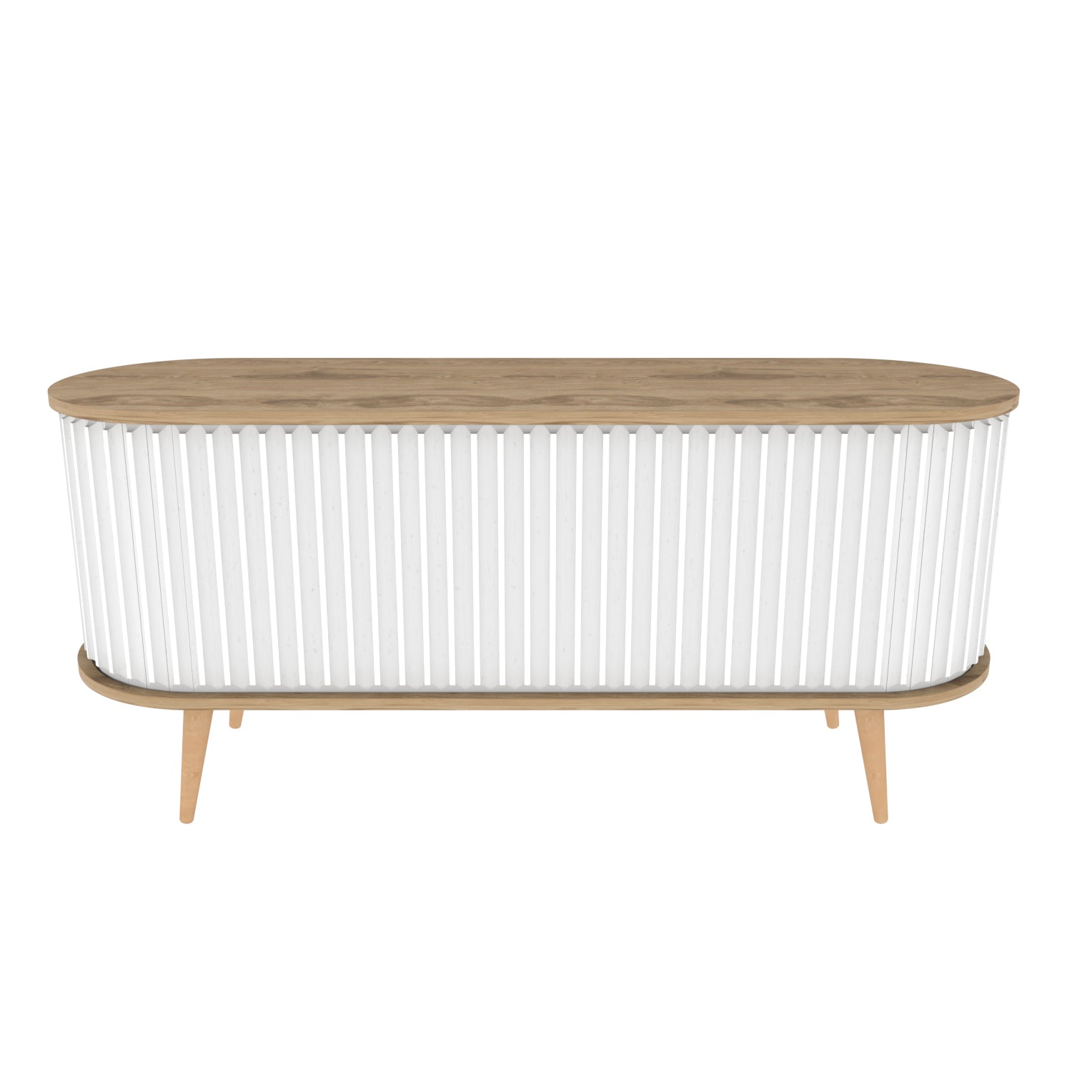 Store 55" Wide Oval TV Stand | Media Console