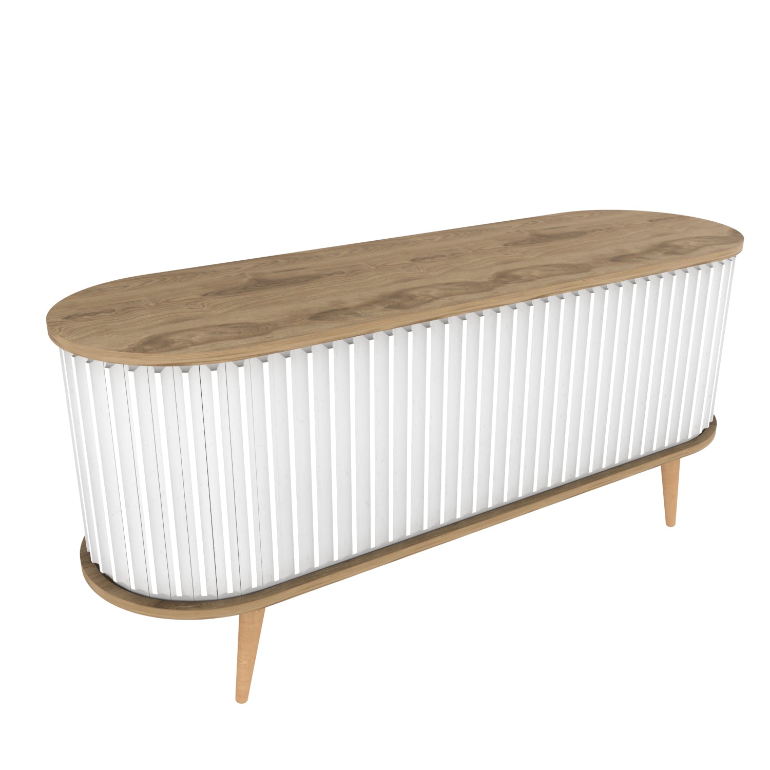 Store 55" Wide Oval TV Stand | Media Console