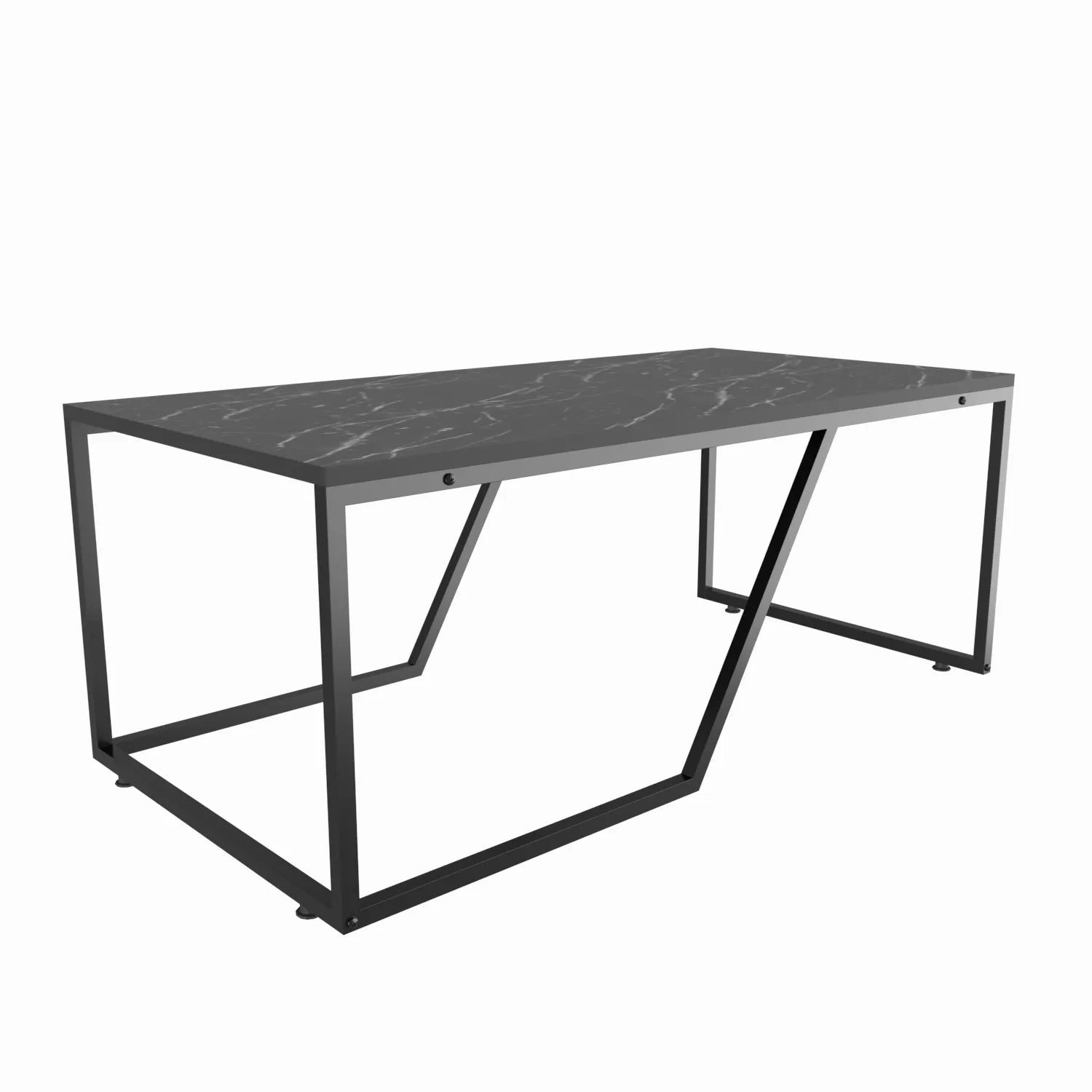 Wendy 47 inch Wide Coffee Coctail Table with Metal Frame