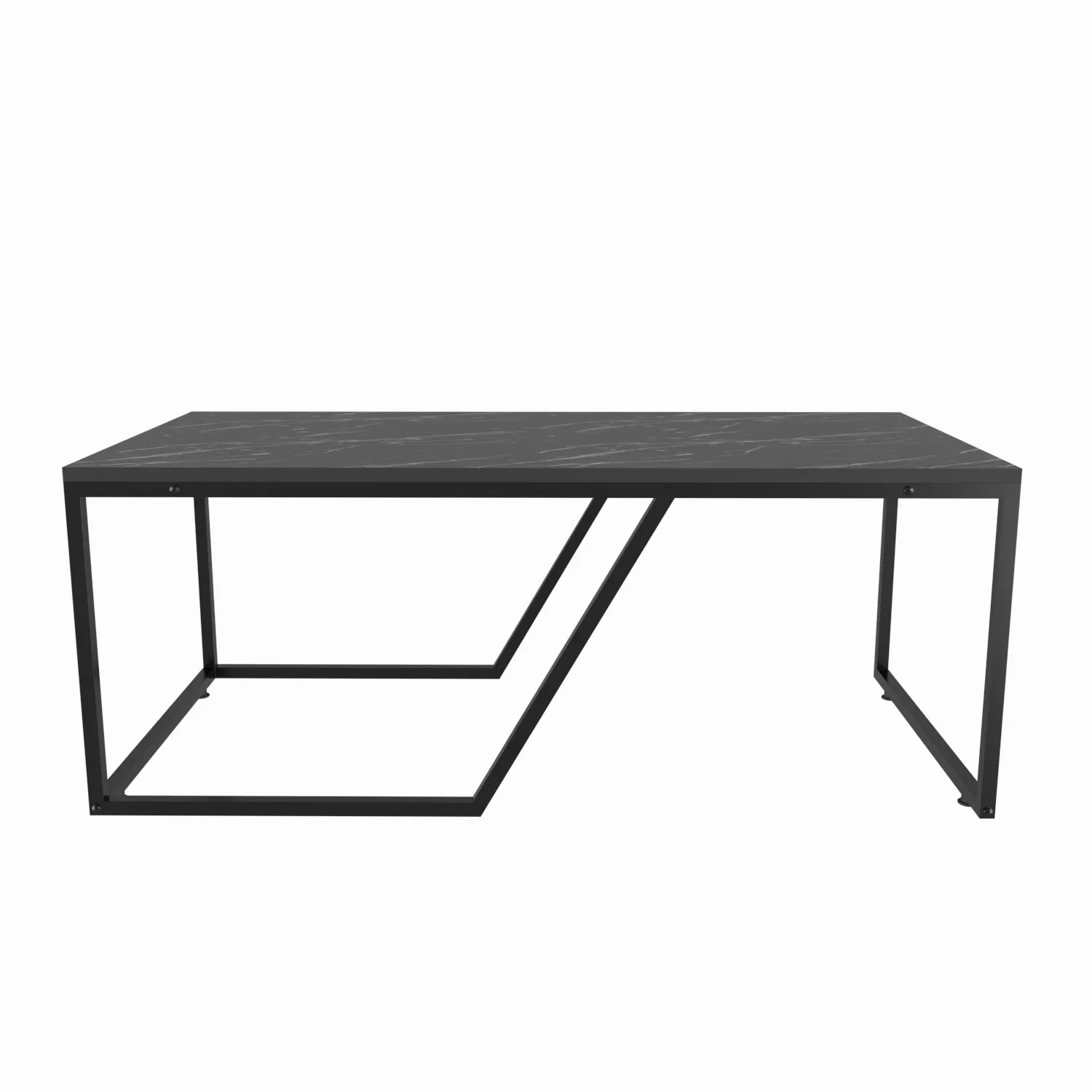 Wendy 47 inch Wide Coffee Coctail Table with Metal Frame